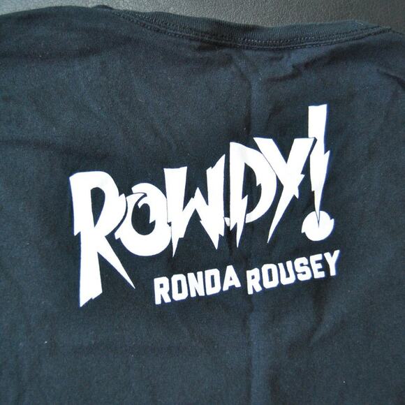 Ronda Rousey WWE Tap Tap Tap XX-Large Black Short Sleeve Shirt - Picture 4 of 5
